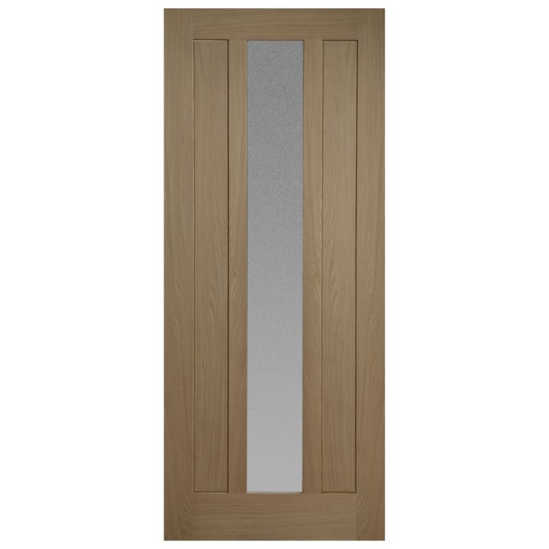 Watergrove 1 Lite Glazed Oak Veneer Exterior Door H1981 x W838 x D44mm