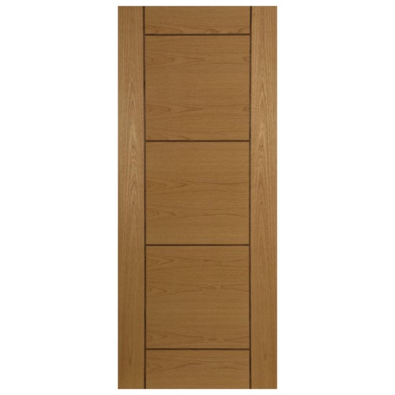 Ventford KskAsh and Walnut Inlay Veneer Prefinished Exterior Door H1981 x W838 x D44mm