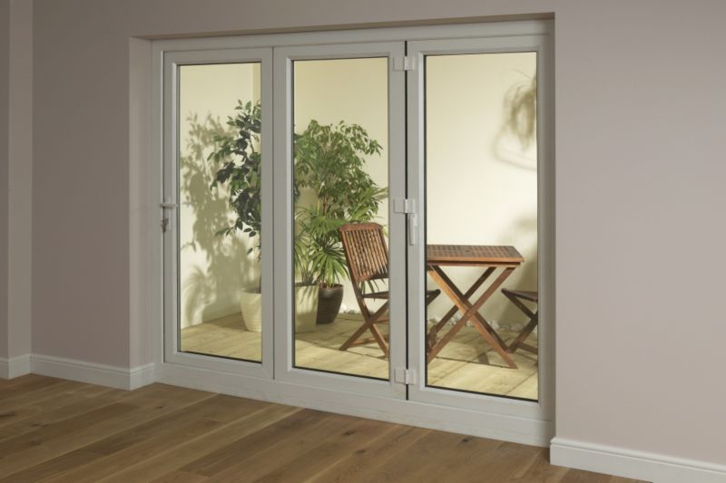 B&Q 6ft Tri-Fold Right Hand Folding Exterior Door White 2090x1790mm