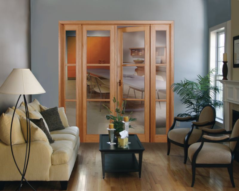 Freedom French Door Room Divider Hardwood KSK 152614 Natural H2007 x W2424 x D135mm