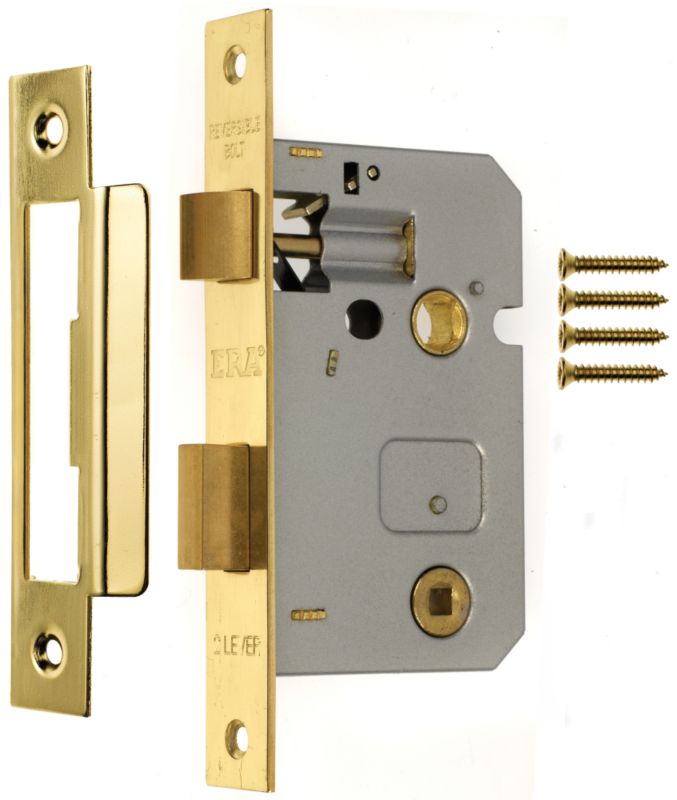 ERA Bathroom Locks Brass Effect
