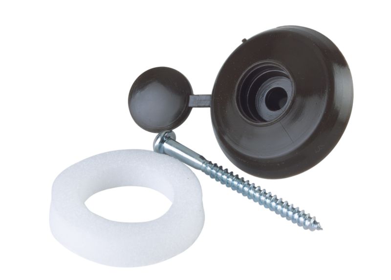 Ariel Corotherm Fixings For 10mm Polycarbonate Sheet 76414 Brown