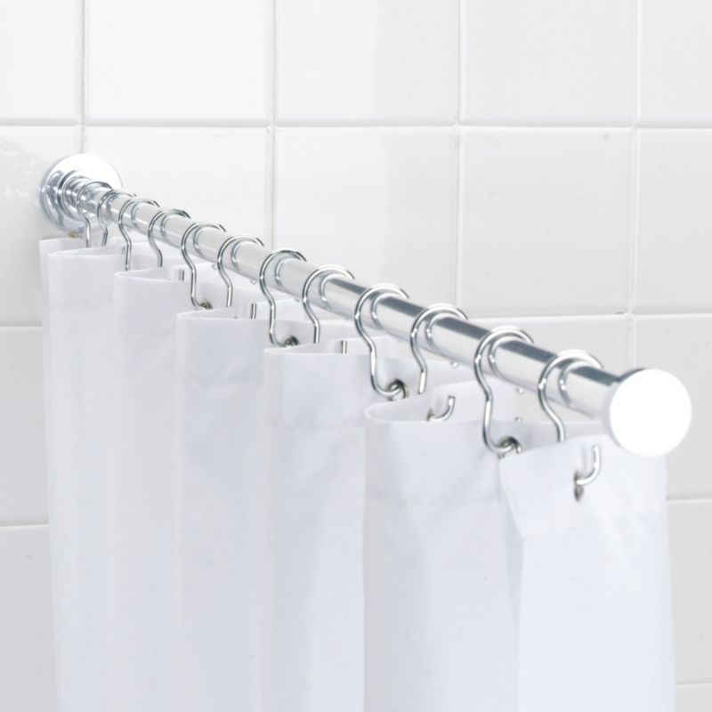 Croydex Spigot Rail and Rings Silver Effect