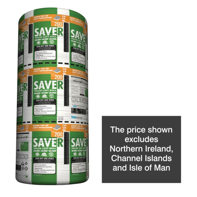 Knauf Saver Value Triple Loft Insulation 200mm