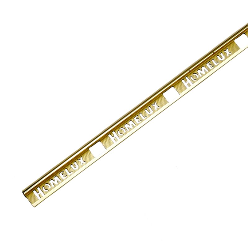 Homelux Metal Tiletrim HATS GO 6 Gold Effect (L)1830mm x (H)6mm