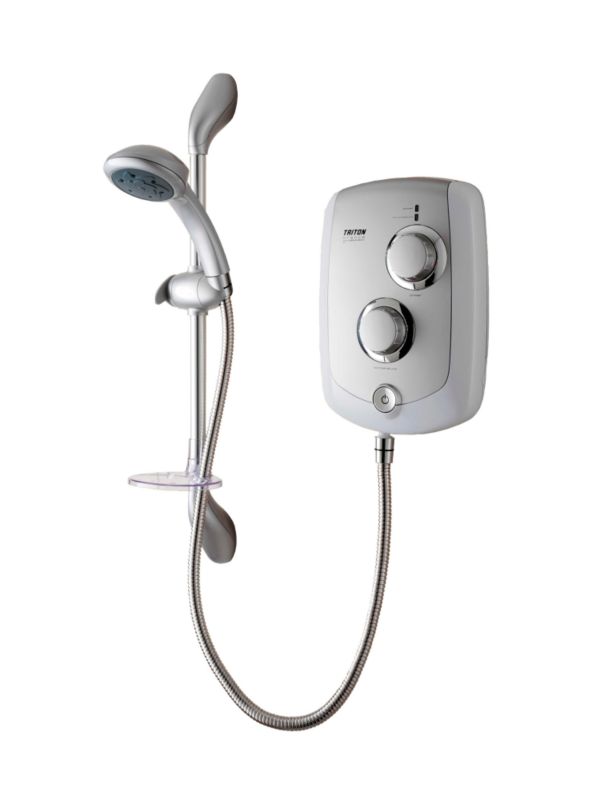Trance 8.5kw Electric Shower Satin White