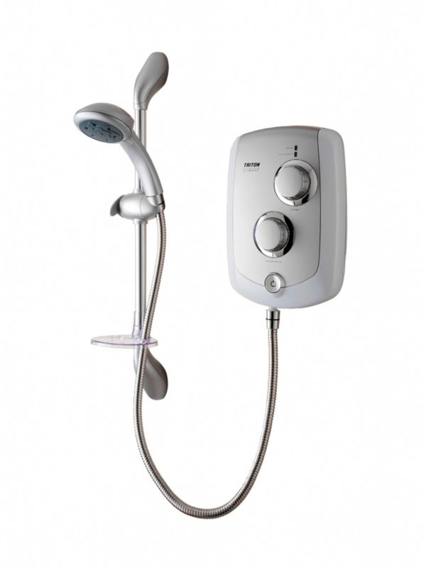 Trance 9.5kw Electric Shower Satin White