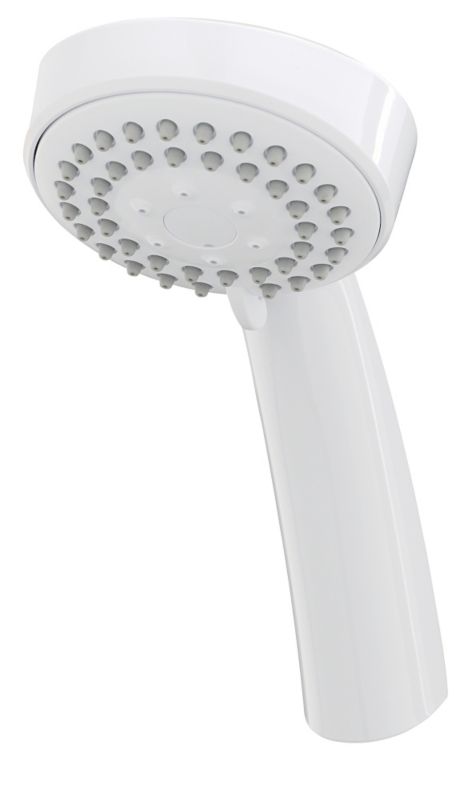 Triton 3 Position Shower Head White