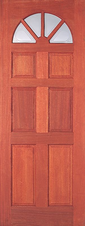 Carolina Dowelled Decorated Glazed GLYCD34 Stained (H)2083 x (W)864 x (D)44mm