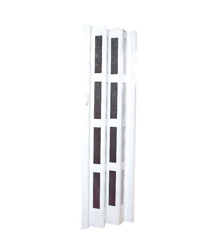 Chindwell Georgian Pvc Folding Door Brown To Fit An Opening Of H1981Mm X W762Mm - Product image.