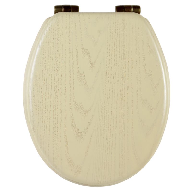 Brunswick Soft Close Toilet Seat White Wash Oak