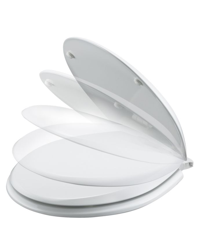 Boston Soft Close Lift Off Toilet Seat White