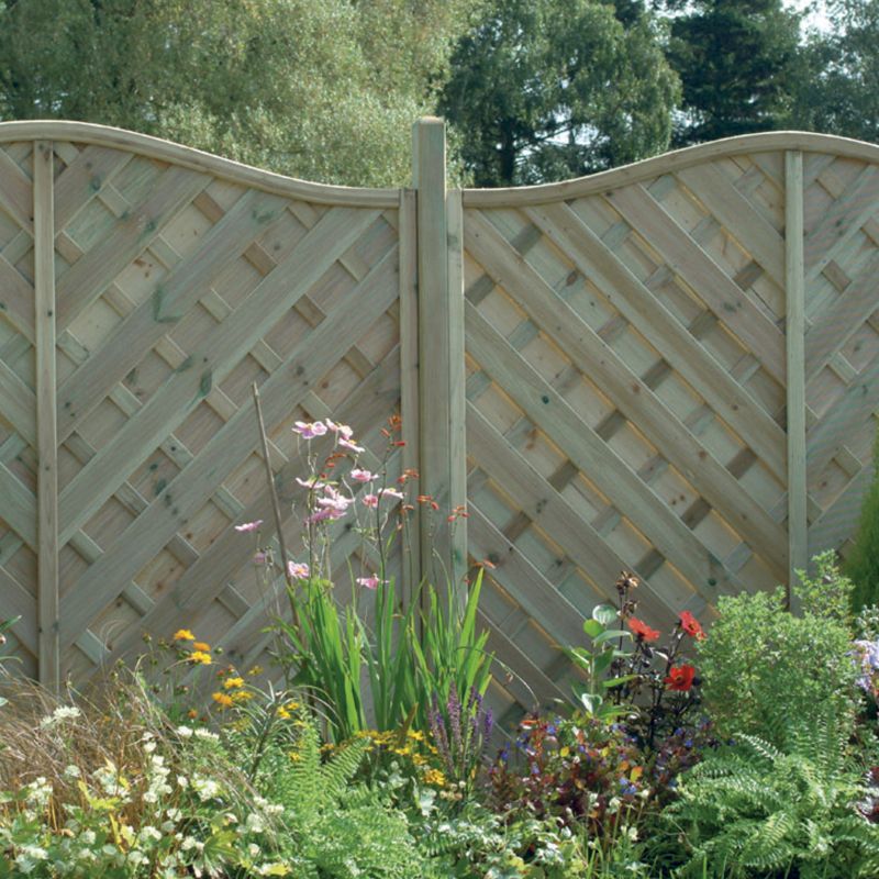 Stratford Fencing - 4 x (H)1.8m Panels, 5 x (H)2.4m Posts