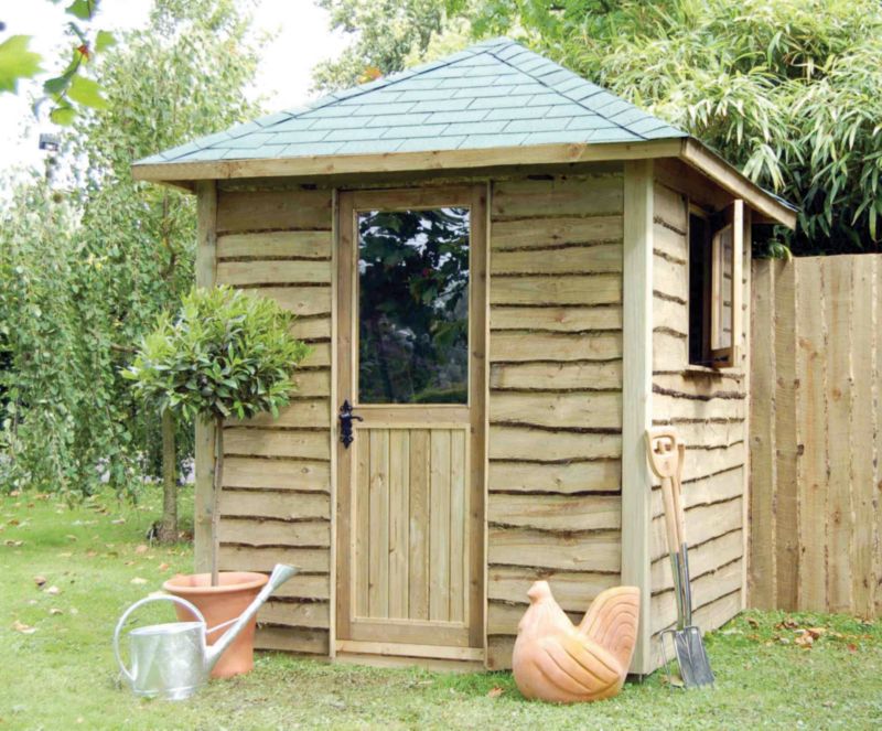 Larchlap Heritage Store House - (H) 8ft9in x (W) 6ft5in x (D) 6ft5in