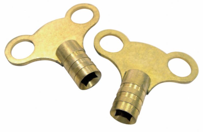 Rothenberg Brass Radiator Bleed Key Pk 2