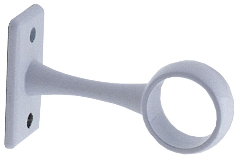 Colorail Standard Centre Bracket Q201AW White 19mm Dia