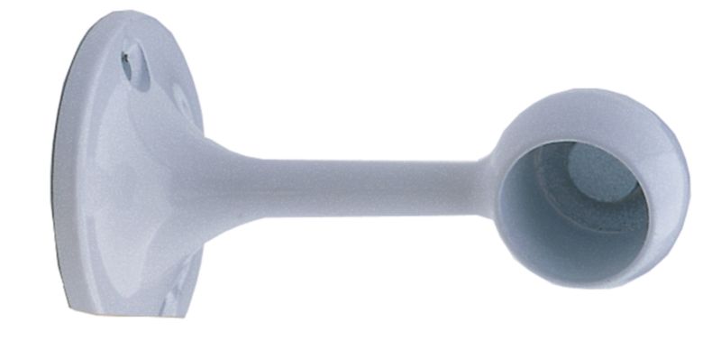 Colorail Deluxe End Brackets Q100BW White 25mm Dia