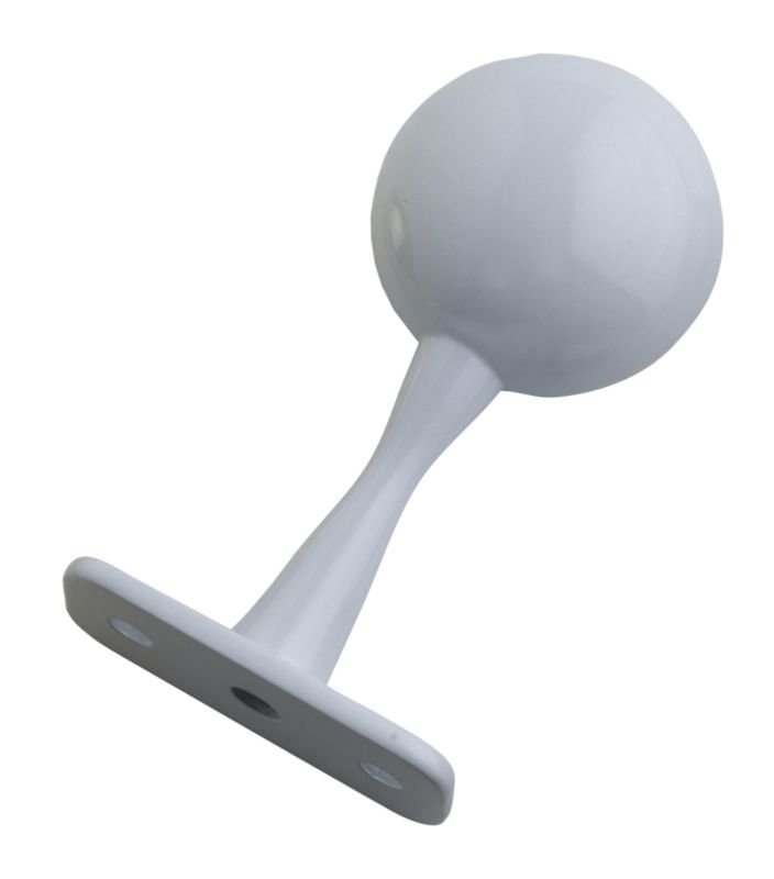 Colorail Standard End Brackets Q200BW White 25mm Dia