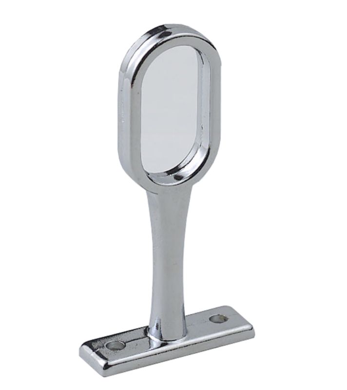 Colorail Oval Centre Bracket Q661XC Chrome Effect 30mm x 15mm Oval