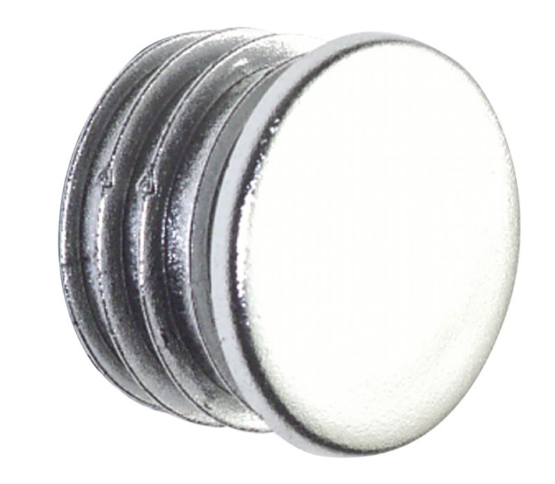 Colorail End Caps Q830ac Chrome Effect 19mm Dia