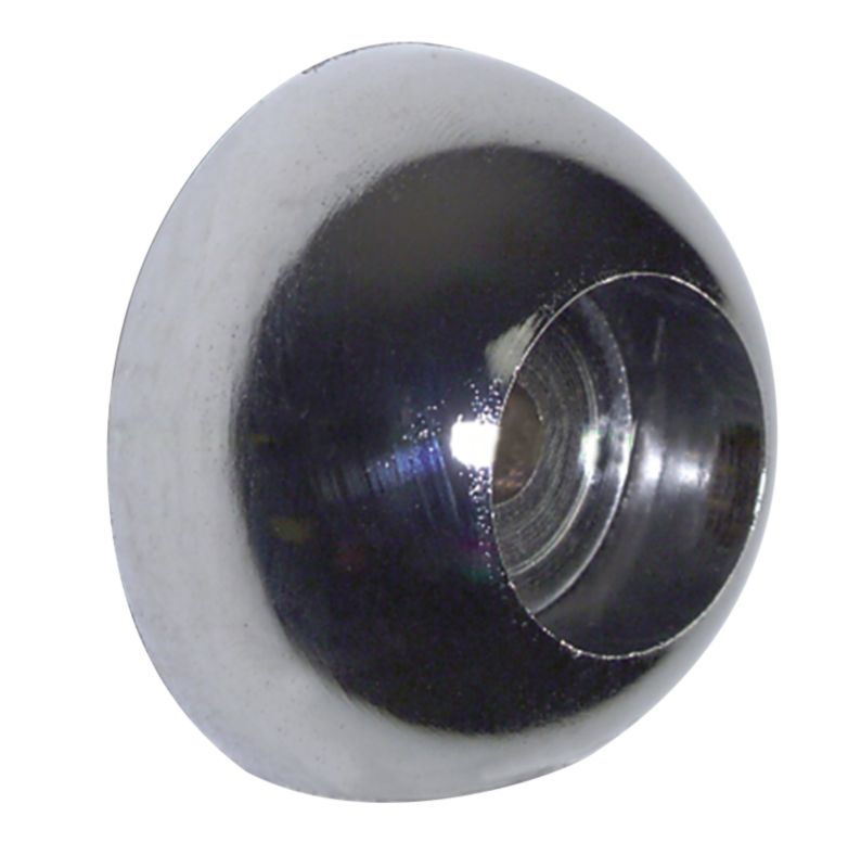 Colorail Covered Socket Q808BC Chrome Effect 25mm Dia