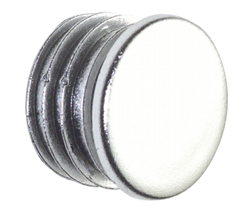 Colorail End Caps Q830BC Chrome Effect 25mm Dia