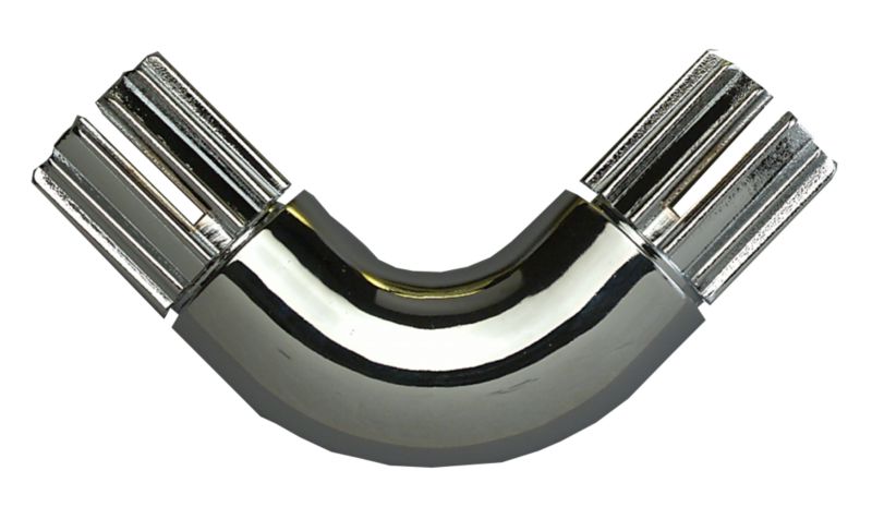 Colorail 90 Degree Plastic Elbow Q532AC Chrome Effect 19mm Dia