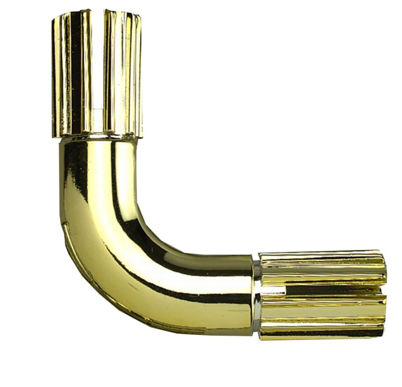 Colorail 90 Degree Plastic Elbow Q532AB Brass Effect 19mm Dia