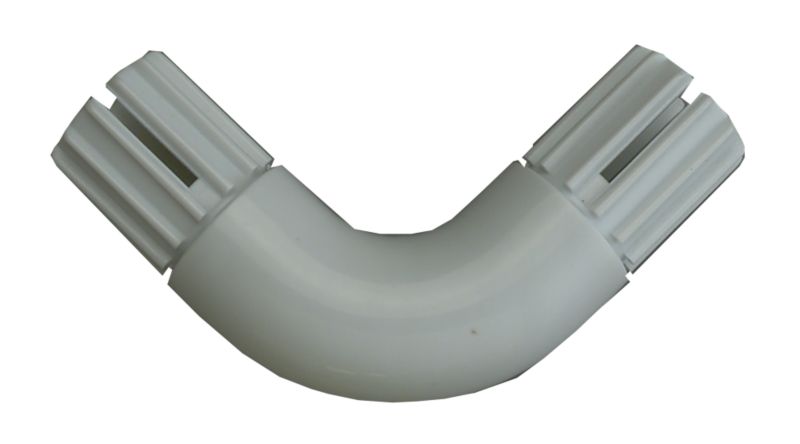 Colorail 90 Degree Plastic Elbow Q532AW White 19mm Dia