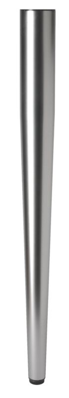 Rothley Tapered Table Leg L760YQ Satin Silver Effect H710mm x 60mm Dia at top