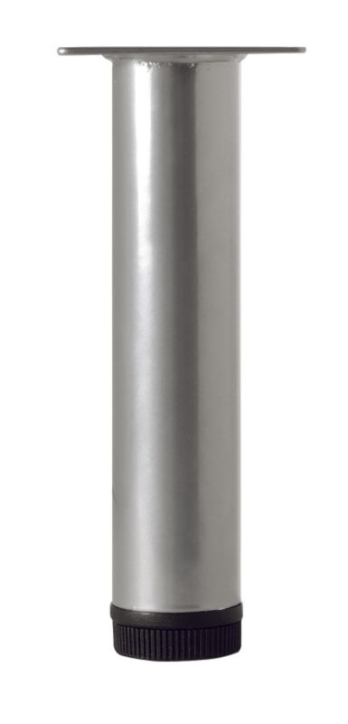 Rothley Furniture Leg L115XP Silver Grey Effect H150mm x 32mm Dia