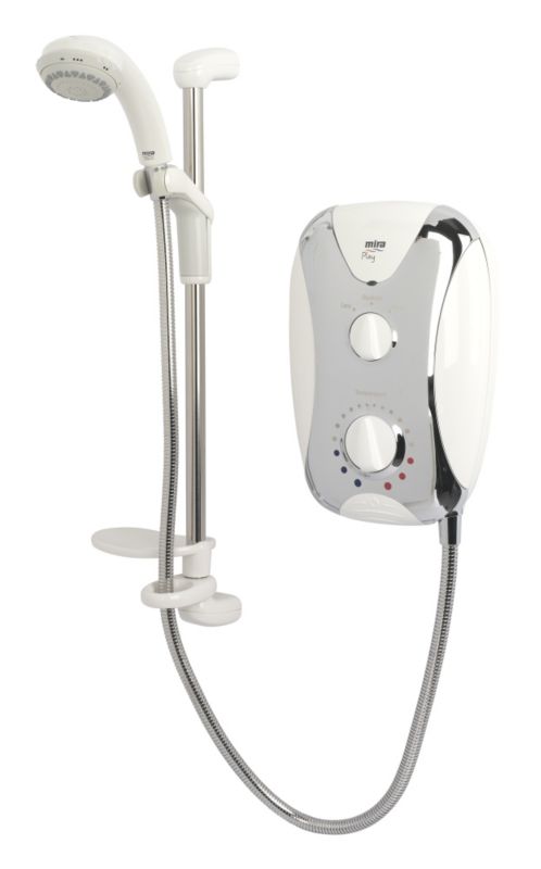 Play Electric Shower 9.5kW White/Chrome