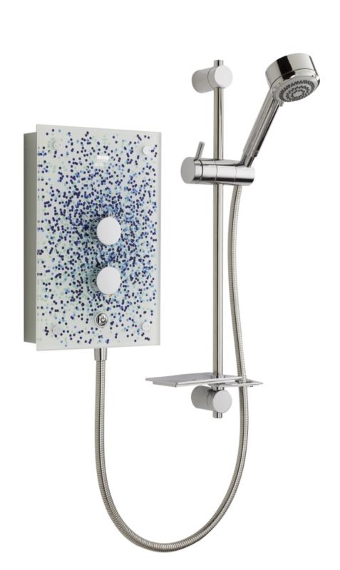 Mira Azora 9.8kW Electric Shower Blue Dots