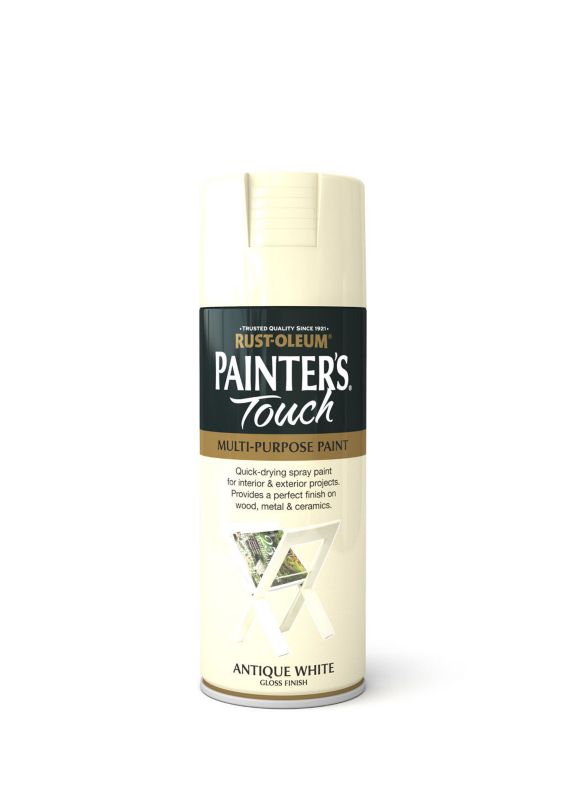 Rust Oleum Painters Touch 400ml Gloss Antique White