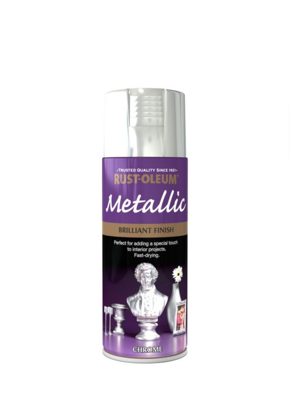 Rust Oleum 400ml Brilliant Metallic Chrome