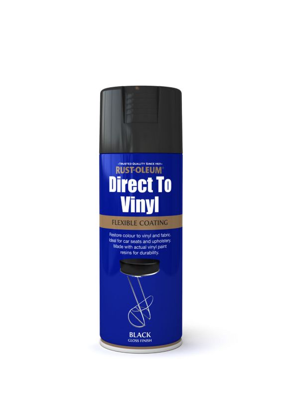 Rust Oleum 400ml Direct To Vinyl Black