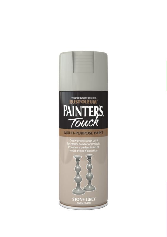 Rust-Oleum Painters Touch 400ml Satin Stone Grey