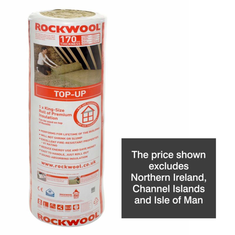 Rockwool Top Up Loft Insulation (T) 170mm