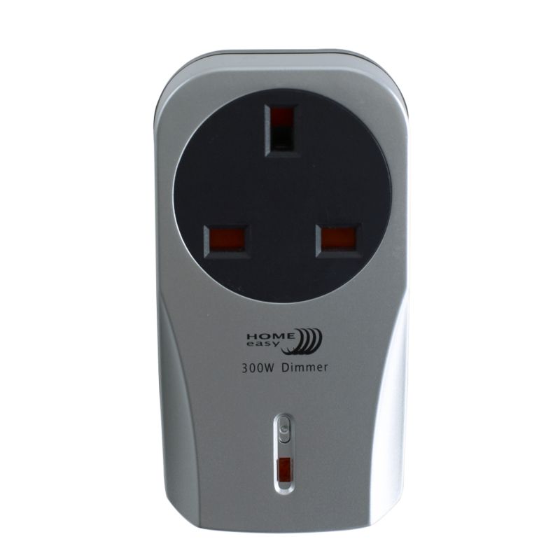 Home Easy Additional Dimmer Socket Silver Effect
