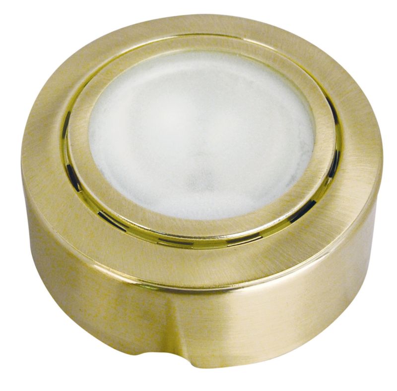 Low Voltage SurfaceRecessed Satin Brass Effect Down light H27mm x W70mm
