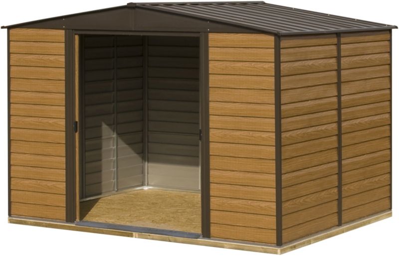 Rowlinson Woodvale 10X8 Apex Roof Steel Shed - with Assembly Service 