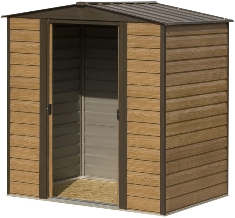 Rowlinson Woodvale Metal Shed with floor and assembly 65
