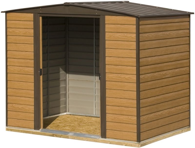 Rowlinson Woodvale Metal Shed with floor and assembly 86