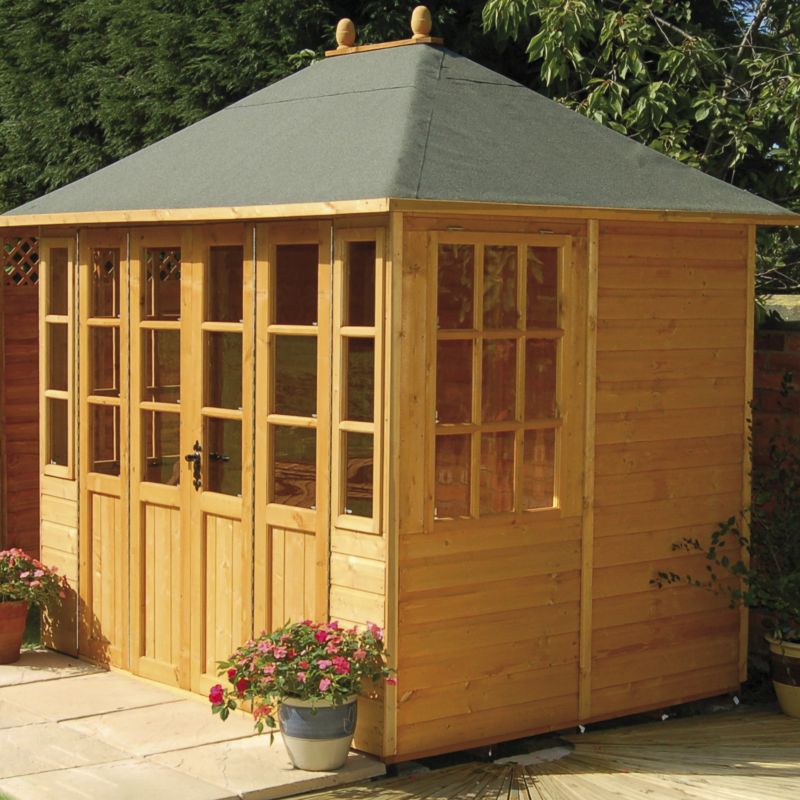 Save on this Chatsworth Summerhouse  (H) 2.55m x (W) 2.37m x (D) 1.9m
