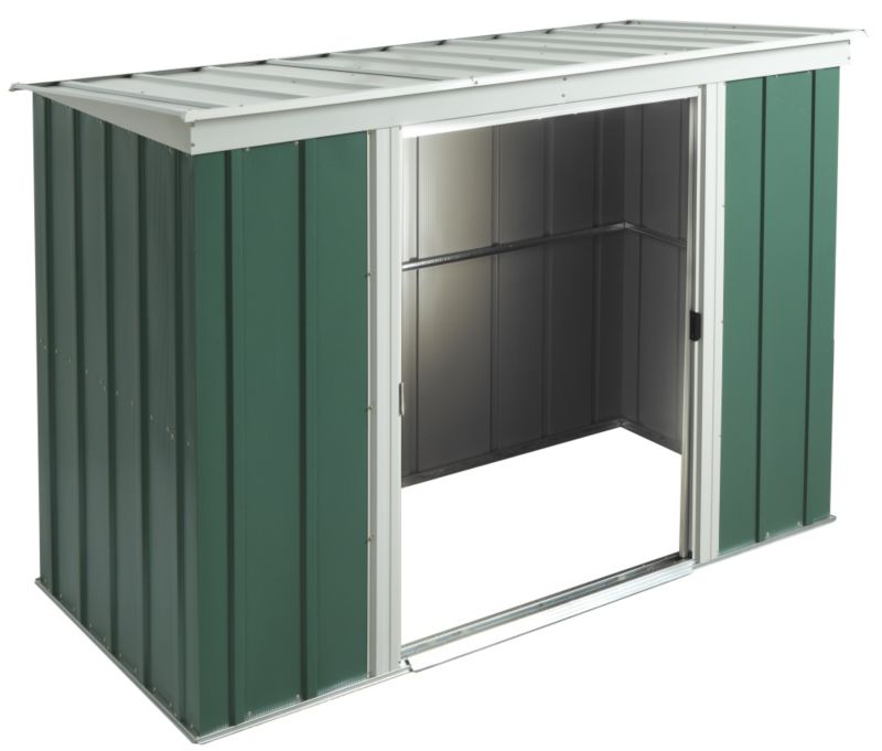 Arrow 839times439 Greenvale Metal Pent Roof Shed with floor