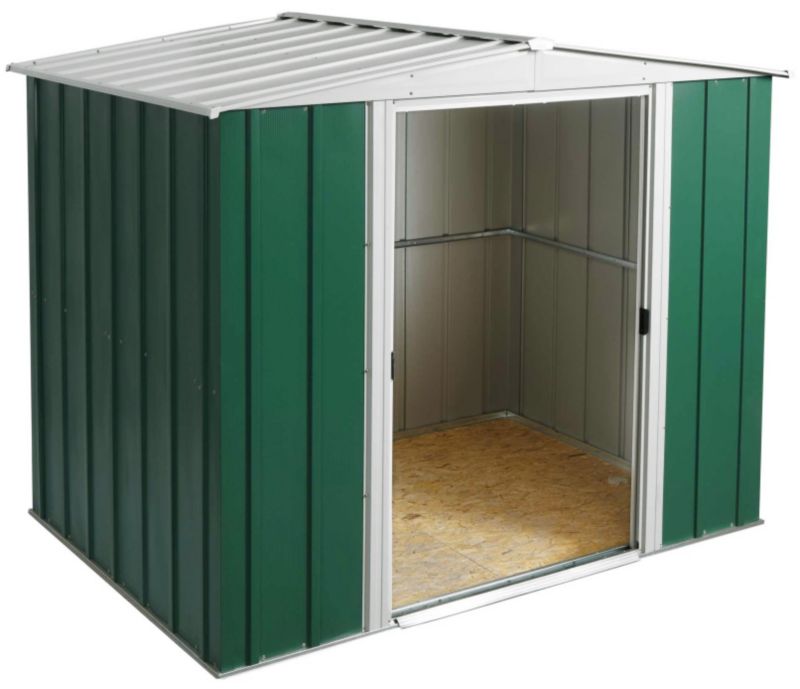 Arrow 839times639 Greenvale Metal Apex Roof Shed with floor