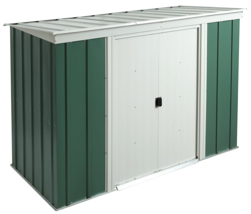 Arrow 639times439 Greenvale Metal Pent Roof Shed with floor