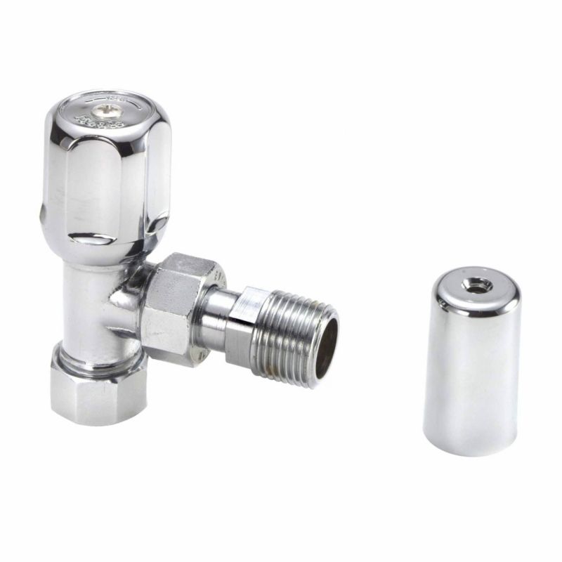 Regis Decorative Angle Radiator Valve 655031 Chrome Plated