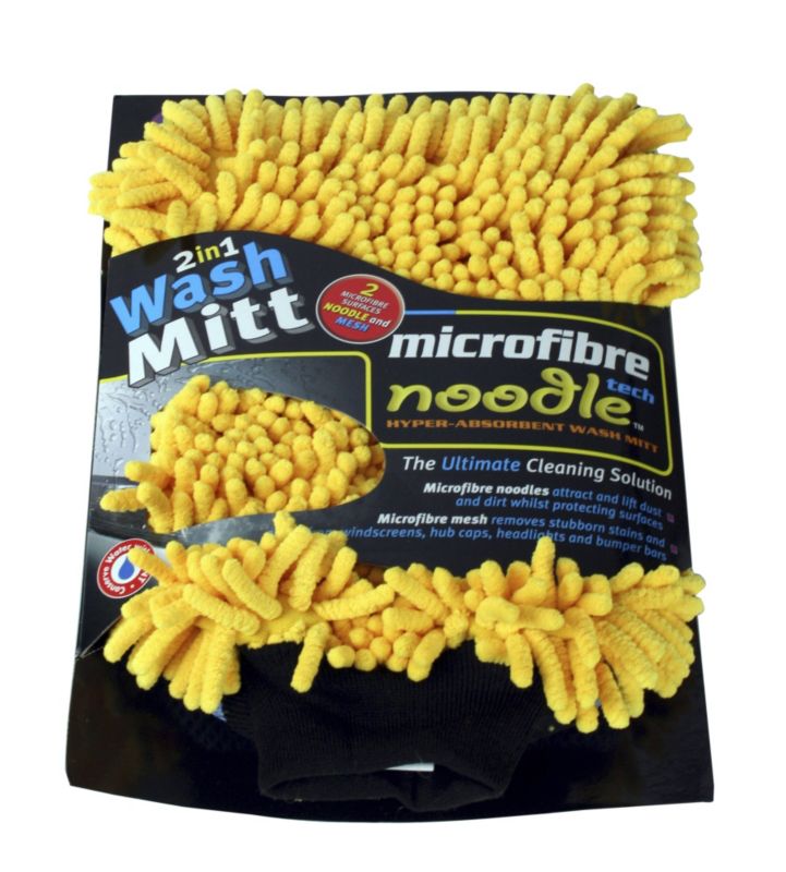Kent 2 In 1 Microfibre Noodle Wash Mitt