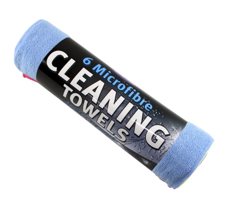 Kent Supersoft Microfibre Towels 6 Piece Roll